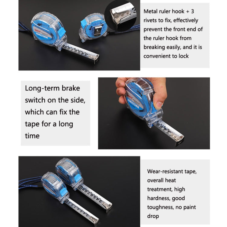 ZHCY CY-0107 Stainless Steel Drop-Proof Waterproof And Rust-Proof Steel Tape Measure, Size: 5m x 25mm