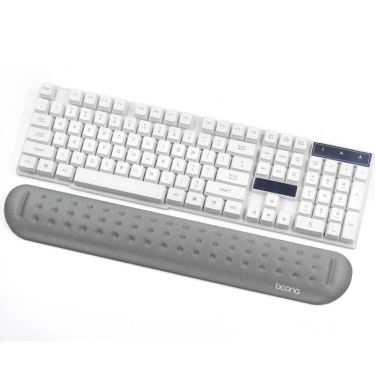 Baona Silicone Memory Cotton Wrist Pad Massage Hole Keyboard Mouse Pad, Style:, Mouse Pad (Blue), Mouse Pad (Gray), Mouse Pad (Black), Mouse Pad (Pink), Medium Keyboard Rest (Blue), Medium Keyboard Rest (Gray), Medium Keyboard Rest (Black)             ...