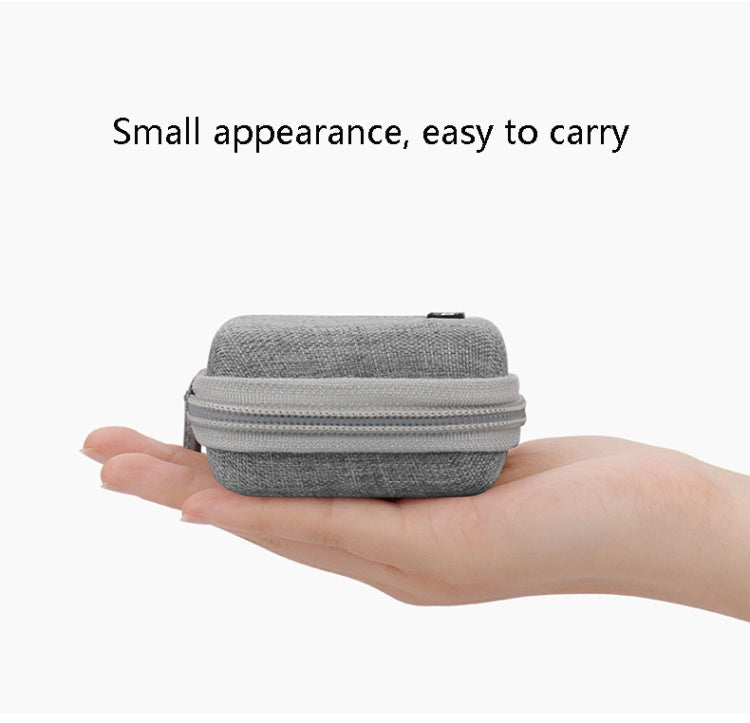 2 PCS Baona BN-F001 Headset Oxford EVA Storage Box Data Cable Charger Organizing Box(Black)