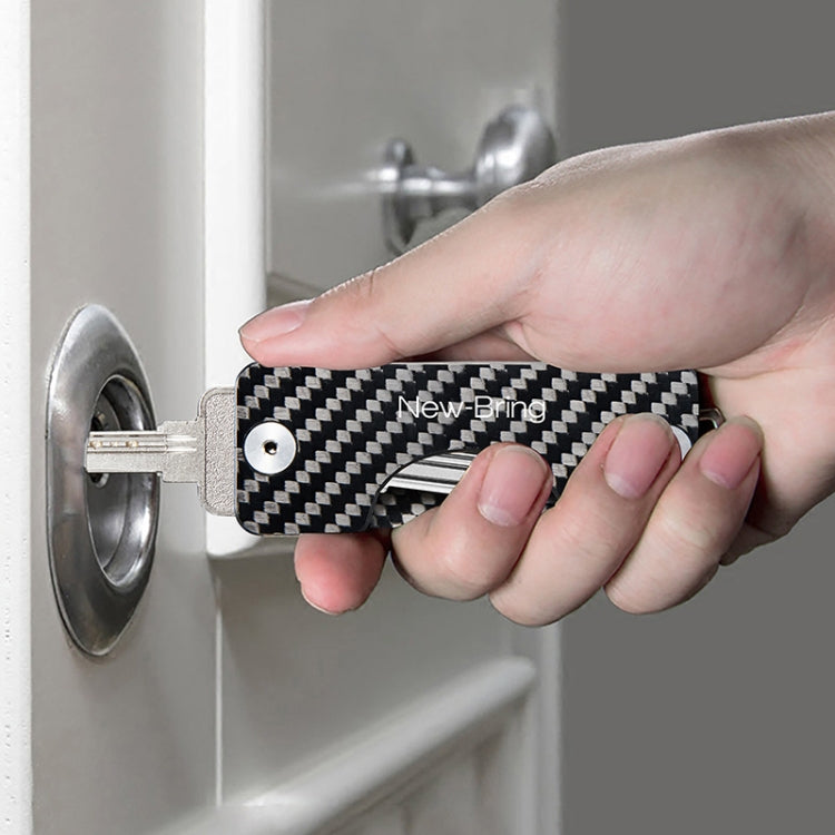 New Bring Mini Key Storage Key Bag Male Car Multi-Function Key Clip Buckle(Carbon Fiber)