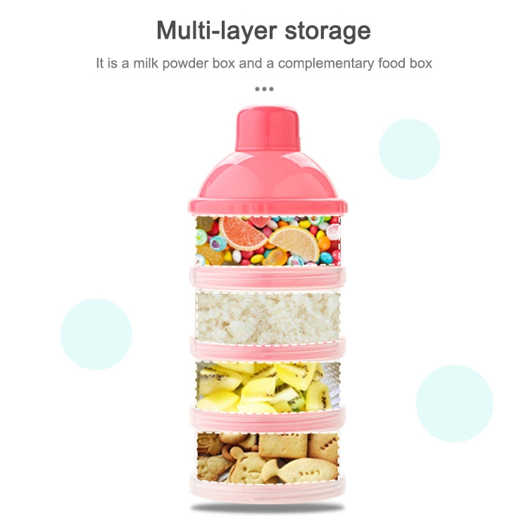 Portable Milk Powder Formula Dispenser Food Container Storage Feeding Box for Baby(Green)