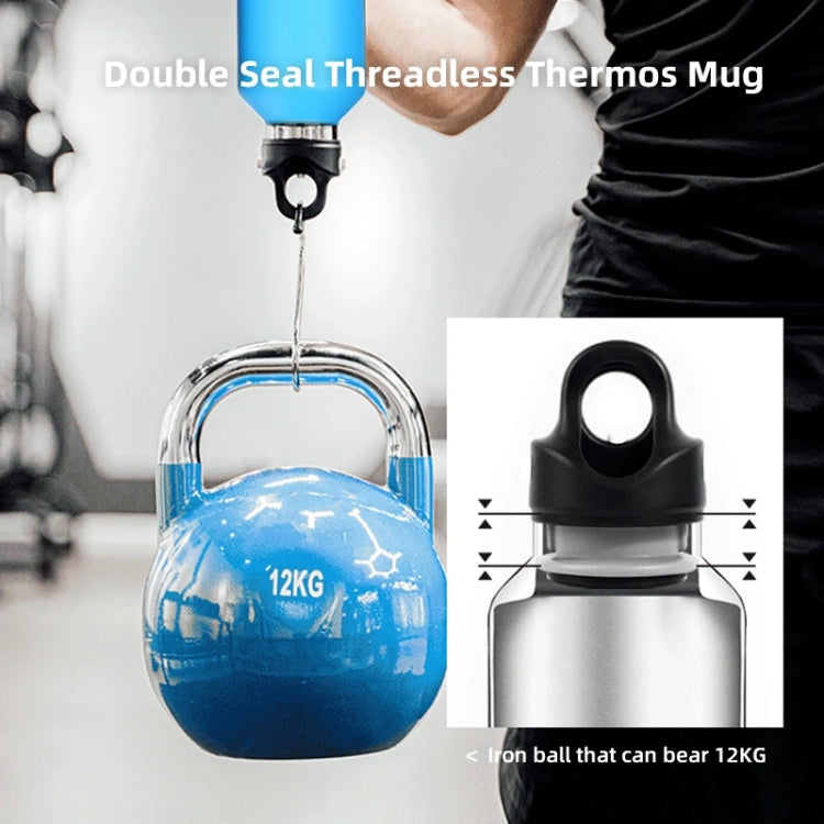 REVOMAX Stainless Steel Vacuum Flask Outdoor Car Vacuum Flask, Capacity： 266ml (Bubble Blue)