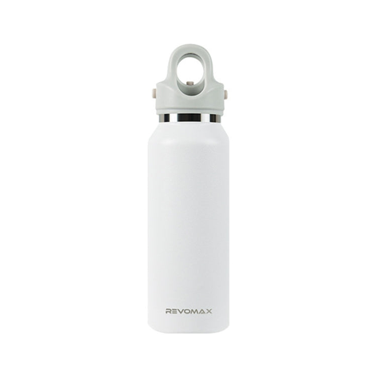 REVOMAX Stainless Steel Vacuum Flask Outdoor Car Vacuum Flask, Capacity： 365ml (Polar White)