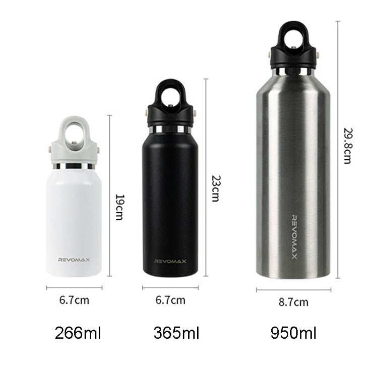 REVOMAX Stainless Steel Vacuum Flask Outdoor Car Vacuum Flask, Capacity： 365ml (Bubble Blue)
