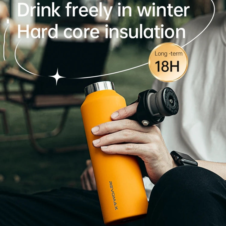 REVOMAX Stainless Steel Vacuum Flask Outdoor Car Vacuum Flask, Capacity： 365ml (Bubble Blue)