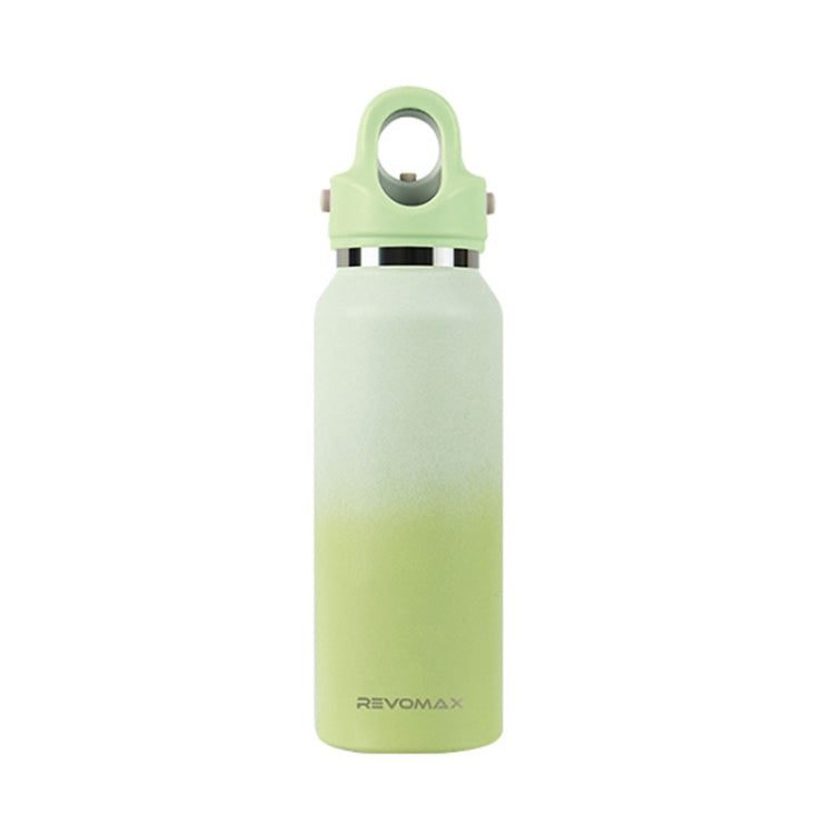 REVOMAX Stainless Steel Vacuum Flask Outdoor Car Vacuum Flask, Capacity： 365ml (Matcha Green)