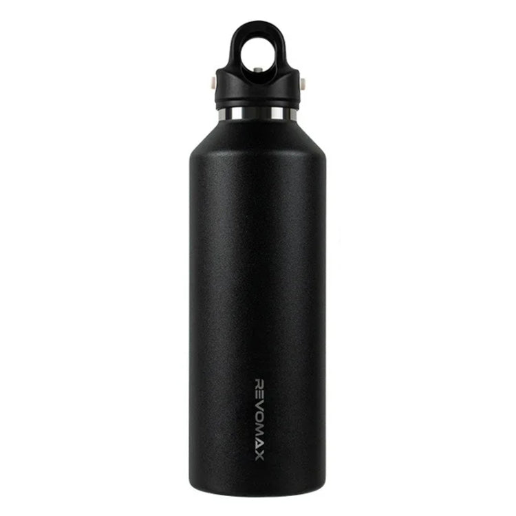 REVOMAX Stainless Steel Vacuum Flask Outdoor Car Vacuum Flask, Capacity： 950ml (Star Black)