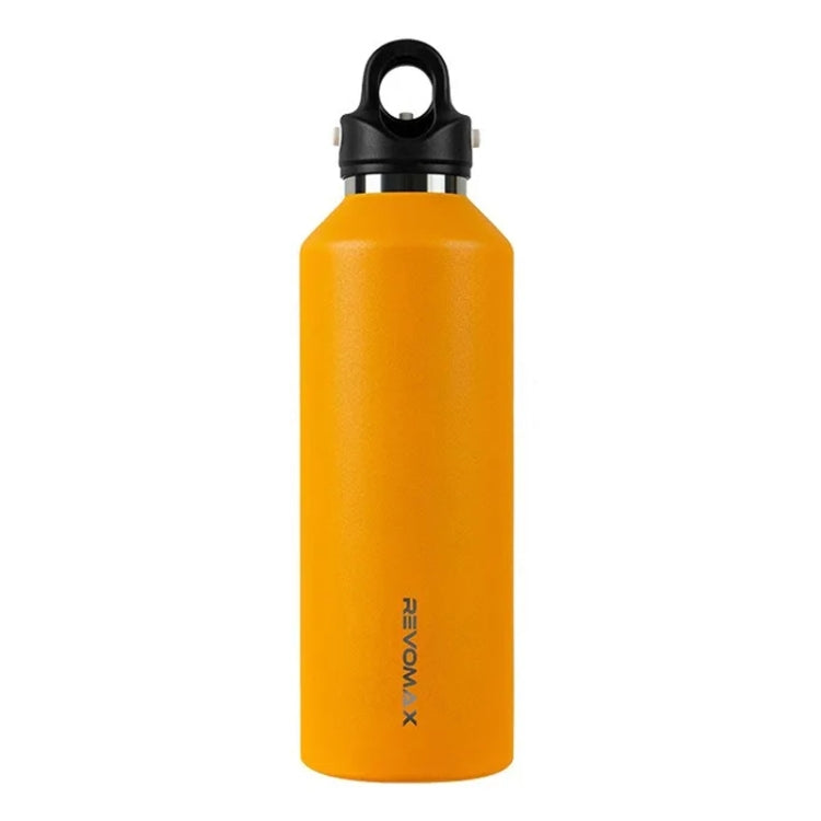 REVOMAX Stainless Steel Vacuum Flask Outdoor Car Vacuum Flask, Capacity： 950ml (Sunflower Yellow)
