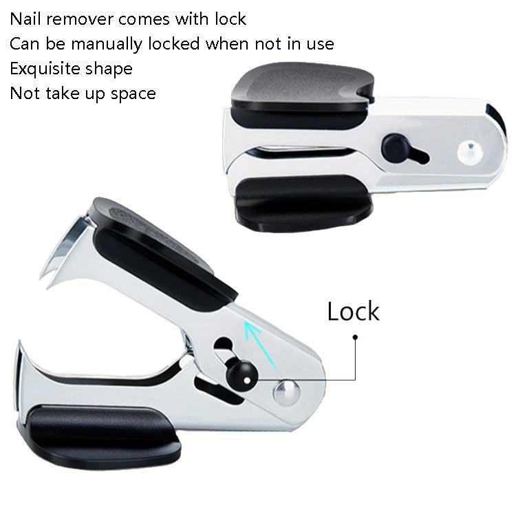Deli 12 0354 Stapler Set Office Standard Medium-Sized Stapler Staple Remover + Staples(Black)