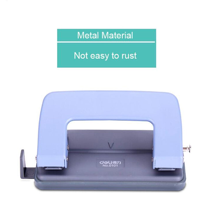 Deli 0101 Office Supplies Punch Two-Hole Puncher, Color Random Delivery