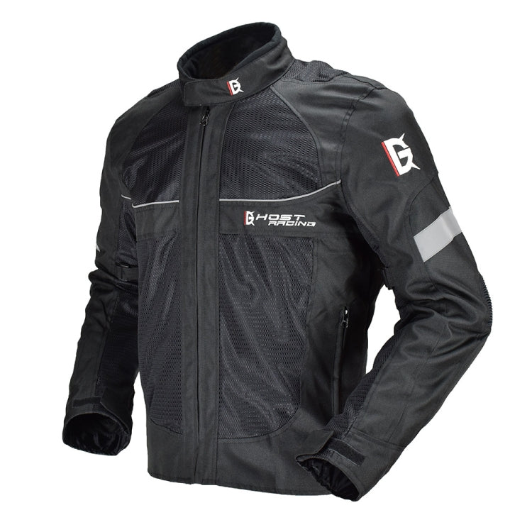 GHOST RACING GR-Y05 Motorcycle Cycling Cloth Men Knight Racing Jacket Keep Warm Anti-Fall Locomotive Off-Road Suit, Size: M(Black)