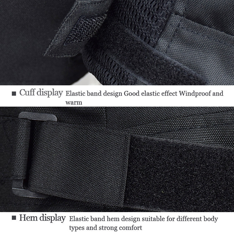GHOST RACING GR-Y05 Motorcycle Cycling Cloth Men Knight Racing Jacket Keep Warm Anti-Fall Locomotive Off-Road Suit, Size: L(Black)