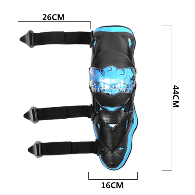 GHOST RACING GR-HX05 Motorcycle Riding Protective Gear Keep Warm Anti-Wind Anti-Fall Locomotive Knee Pad(Blue)