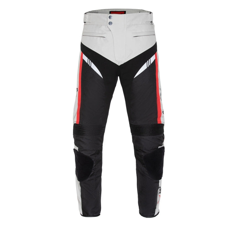 GHOST RACING GR-K06 Motorcycle Riding Trousers Racing Motorcycle Anti-Fall Windproof Keep Warm Pants, Size: XXL(Grey)