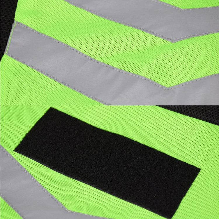GHOST RACING GR-Y06 Motorcycle Riding Vest Safety Reflective Vest, Size: M(Black)