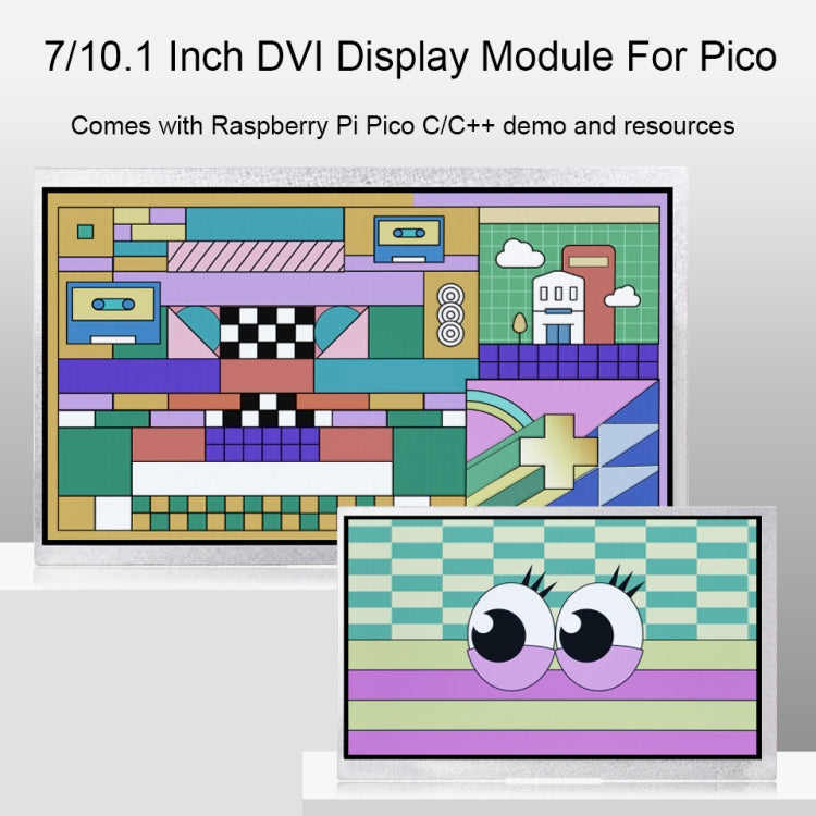 10.1 Inch Waveshare For Raspberry Pi Pico 1024×600 Pixel IPS Panel DVI Display Module
