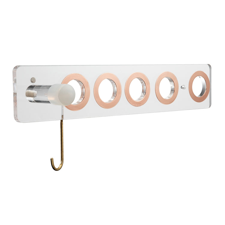 JD01 Punch-Free Hange Acrylic Hair Dryer Storage Bracket For Dyson Hair Dryer, JD01 (Black), JD01 (Transparent)