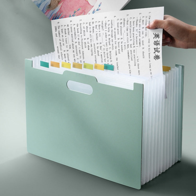 Deli  A4 Vertical Organ Bag Can Hold Test Papers And Organize Folders(Dark Blue)