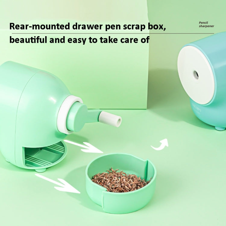 Deli 71169 Student Automatic Pen Pencil Sharpener Manual Pencil Sharpener(Sky Blue)