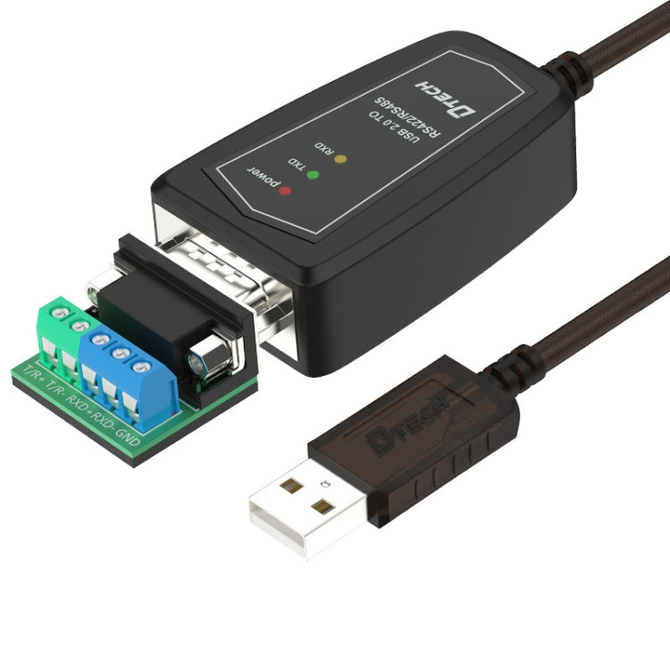 DTECH DT-5019 USB to RS485 / RS422 Conversion Cable, FT232 Chip, Length:, 0.5m, 1.5m
