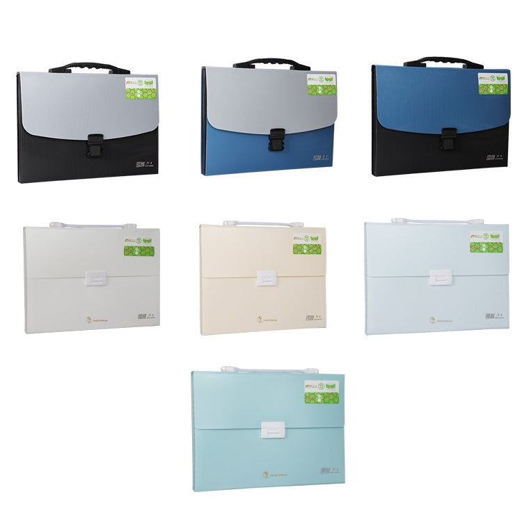 ChuangSheng A4 Hand Ventilation Piano Bag Student Document Storage Plastic Folder(8036 Light Blue)