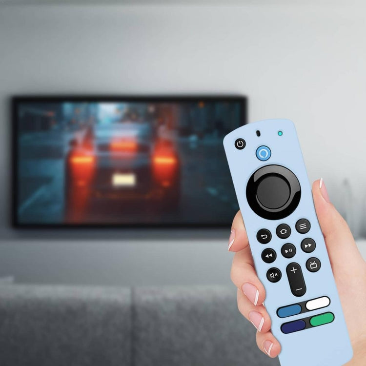 2 PCS Silicone Shell For Alexa Voice Remote 3rd Gen&TV Stick 3rd Gen, White, Pink, Red, Blue, Black
