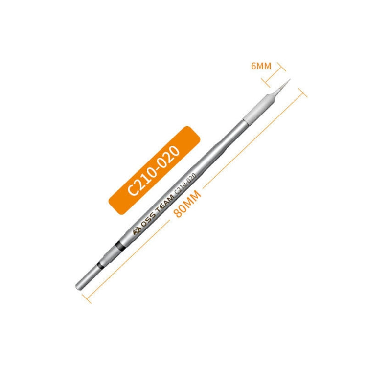 OSS Team C210 Series Soldering Iron Tip Welding Head For JBC T210 / C CD-2SD / 2SHE(Straight  Head)