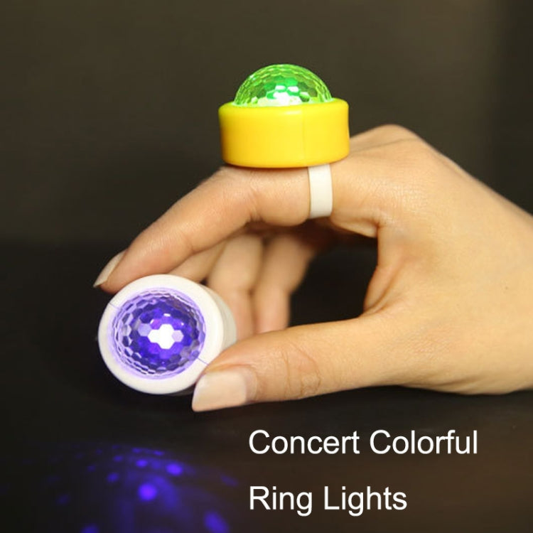 5 PCS D2 LED Flashing Finger Light Stage Small Magic Ball Flash(White)