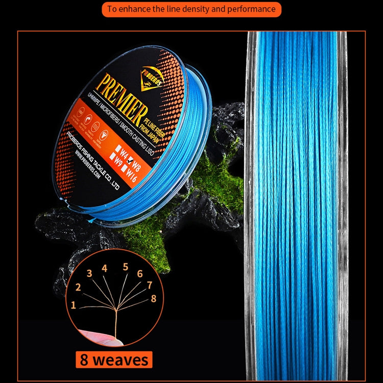 PROBEROS 8 Edited 100M Majestic Horse Fish Line, Line number: 10.0 / 100LB(Blue)