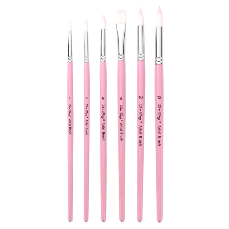 ZHUTING Pearl Rod Nylon Wool Chalk Set(6 PCS/Set Hibiscus Purple)