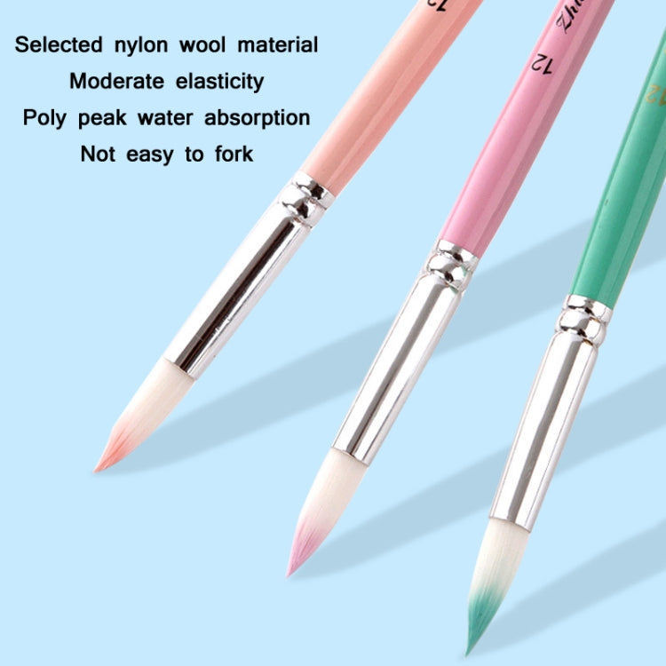 ZHUTING Pearl Rod Nylon Wool Chalk Set(6 PCS/Set Hibiscus Purple)