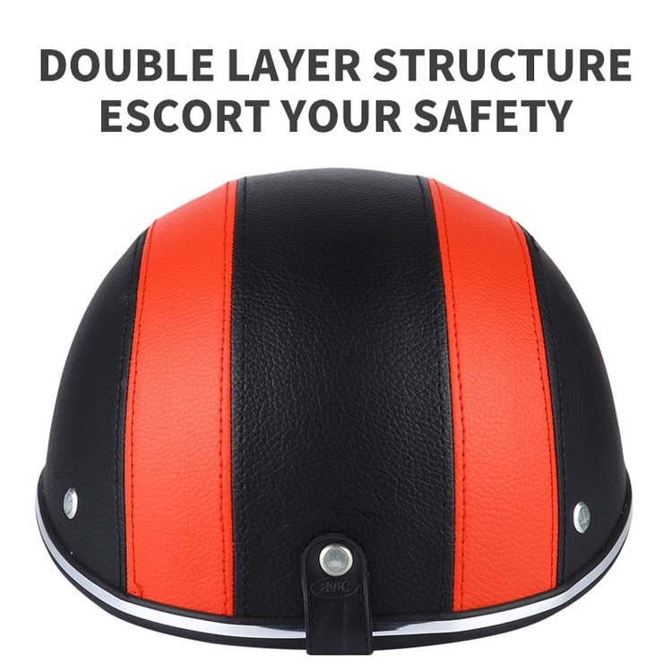 BSDDP A0322 Summer Half Helmet Lightweight Safety Helmet(Orange)