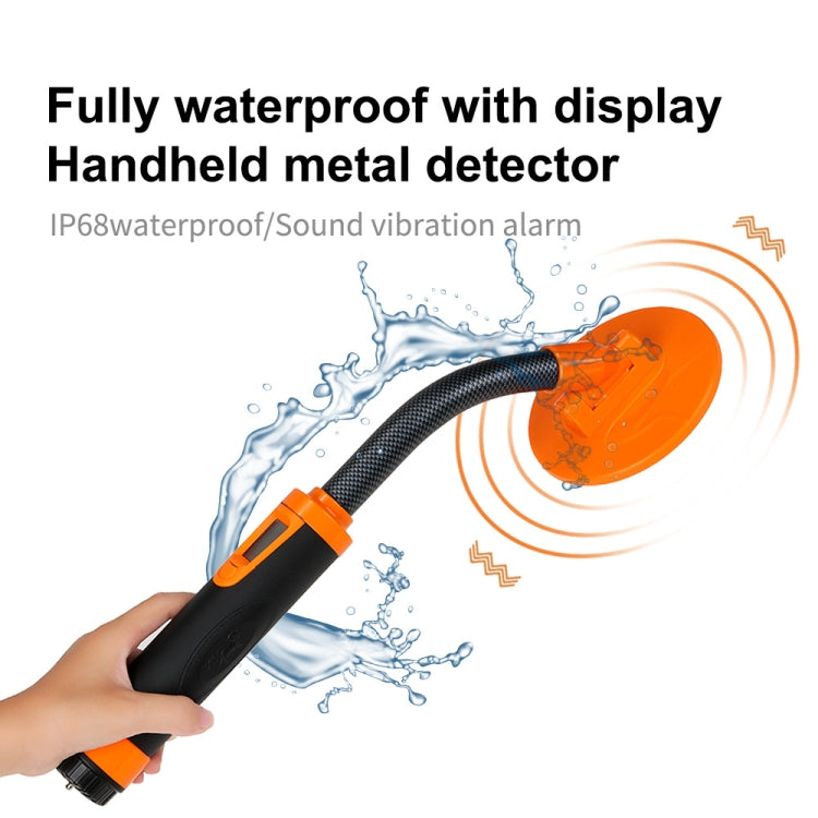 HS-07 Handheld Treasure Hunt Metal Detector Positioning Rod, Orange, Green