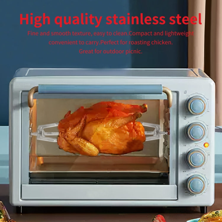 Stainless Steel Roast Chicken Skewer Cook Oven BBQ Grilled Fork, BBQ Grilled Fork