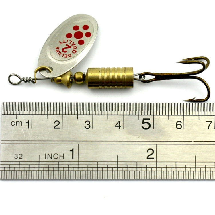 10 PCS HENGJIA  SP054 6.7cm / 7g Fresh Water Sequins Road Bait(Black Gold Point)