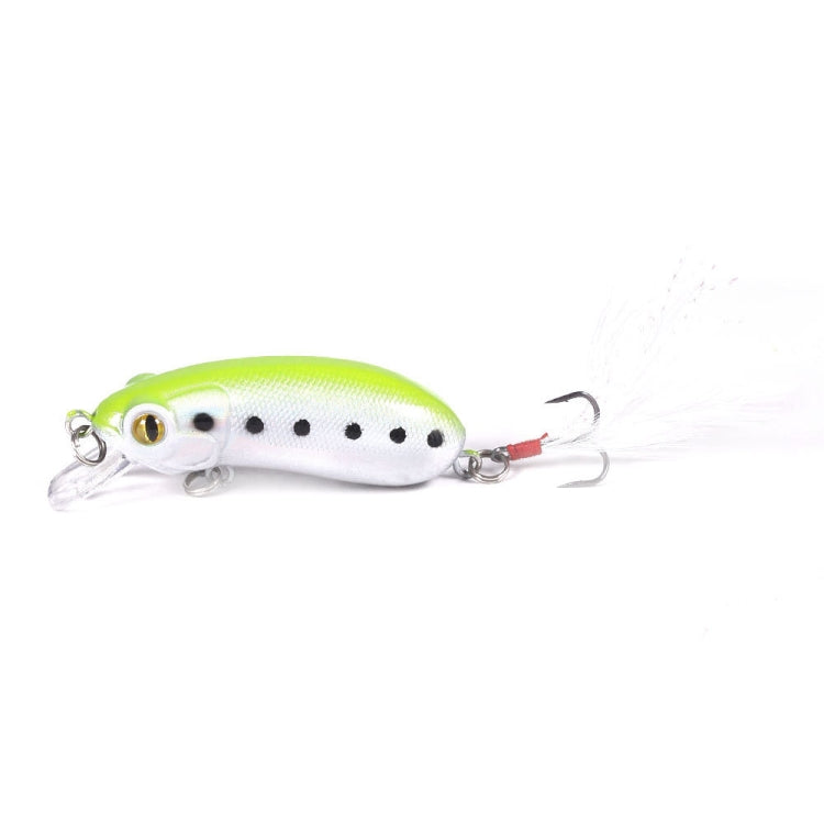 4 PCS HENGJIA CB027 10g 6cm Slow Down Feather Hook Bait(1)