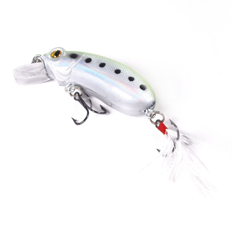 4 PCS HENGJIA CB027 10g 6cm Slow Down Feather Hook Bait(2)
