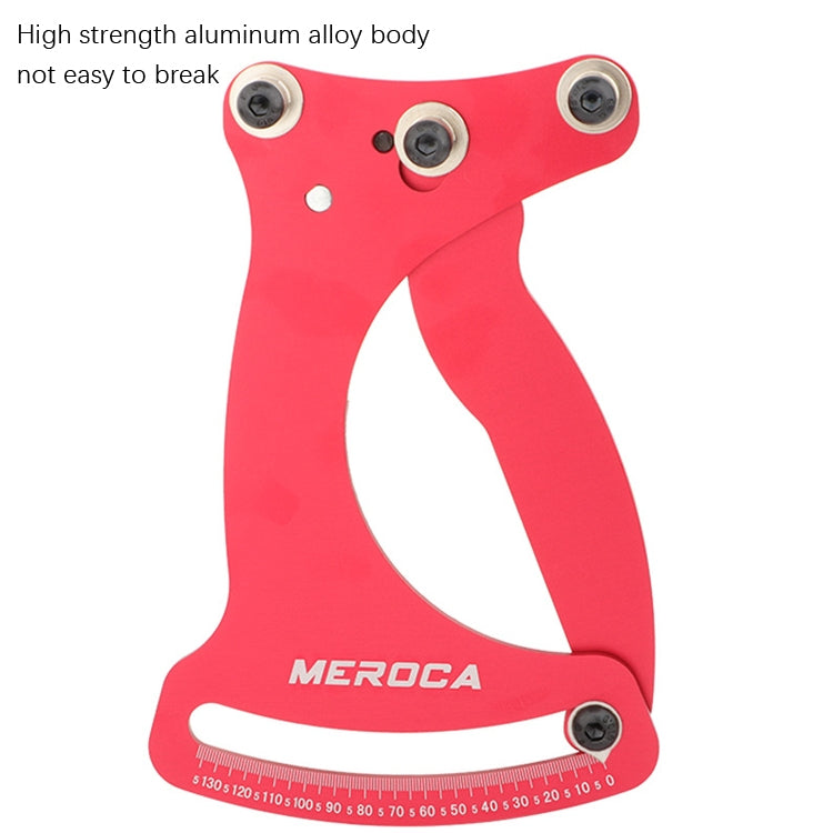 MEROCA Bicycle Ring Calibration Tool Spoke Tension Tube Wheel Set Steel Wire, Color: Red