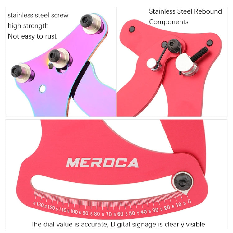 MEROCA Bicycle Ring Calibration Tool Spoke Tension Tube Wheel Set Steel Wire, Color: Red