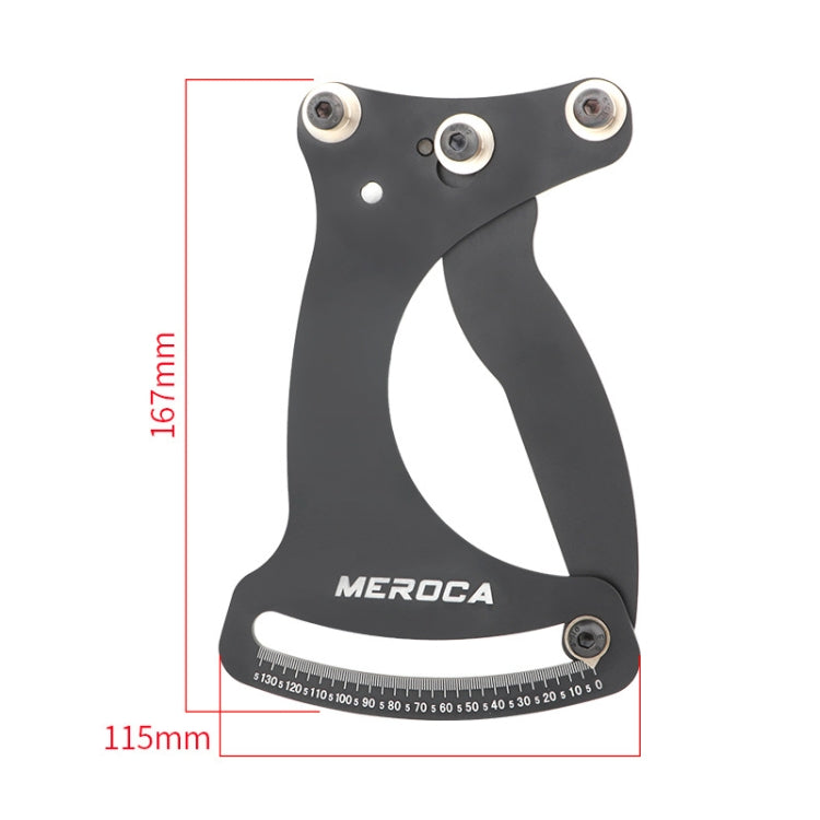 MEROCA Bicycle Ring Calibration Tool Spoke Tension Tube Wheel Set Steel Wire, Color: Red+Wrench