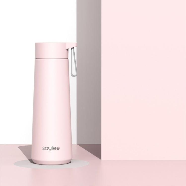 Saylee 304 Stainless Steel Portable Thermos Cup, Capacity: 420ml(Light Pink)