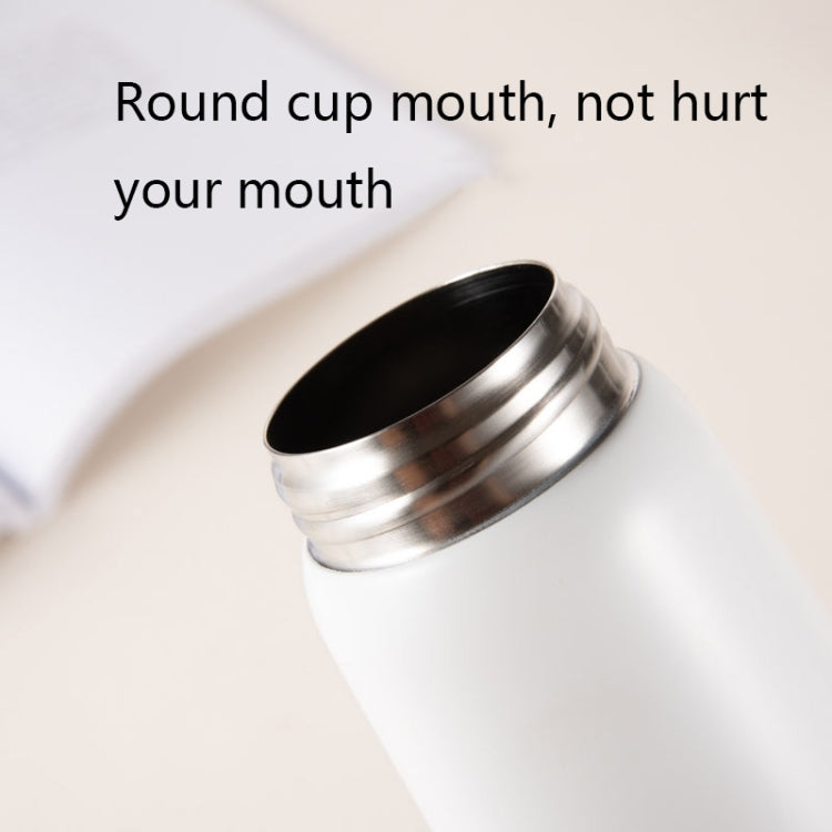 Delicate 304 Stainless Steel Wood Grain Thermos Cup, Capacity: 400ml(Grey)