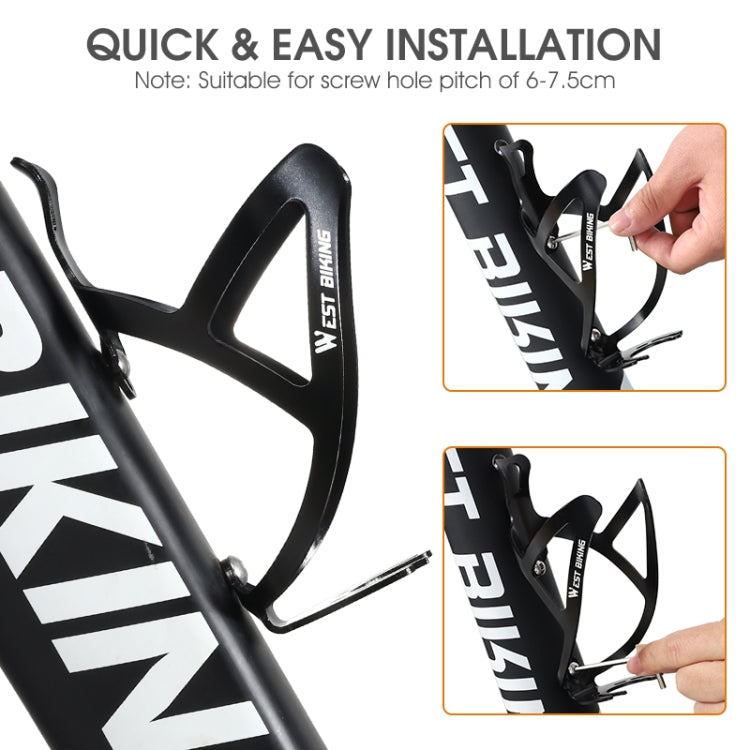 WEST BIKING Bicycle Aluminum Beverage Bottle Holder, Colour: Gold Pink Gradient