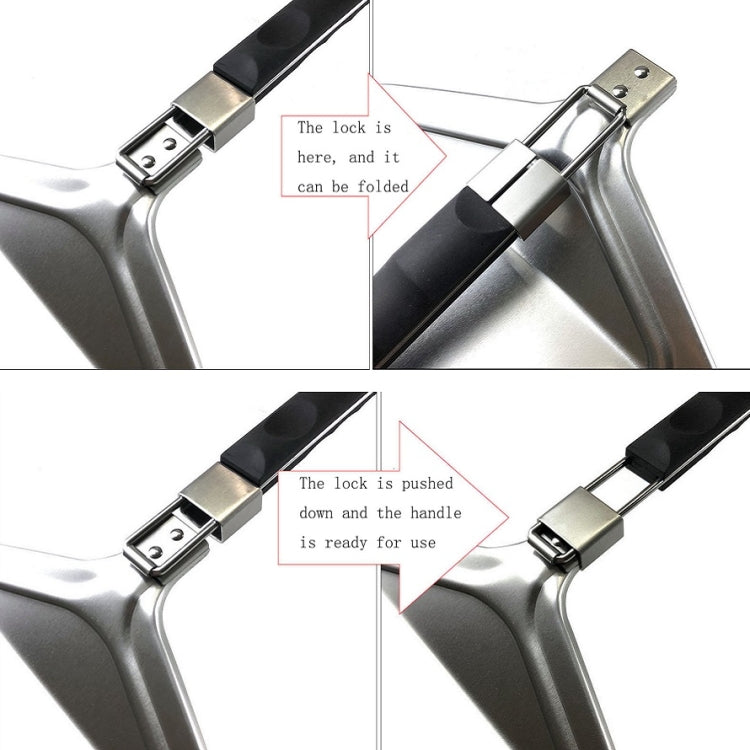 Handle Foldable Pizza Cake Aluminum Spatula(F)