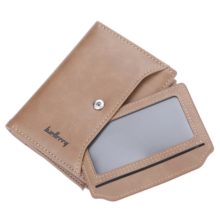 Baellerry D3218 Men Short Multi-Card Slot Zipper Wallet Large Capacity Card Holder(Black)