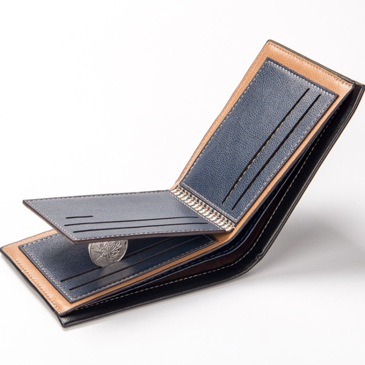 Baellerry KL017 Casual Short Embossed Wallet Horizontal Wallet For Men(Dark Brown)