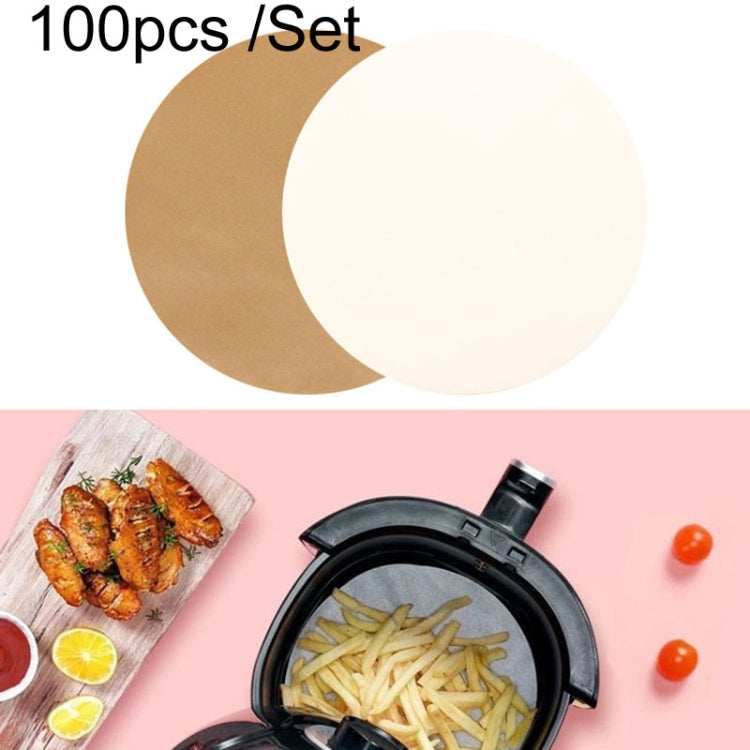 Air Fryer Special Paper Pad Grilled Meat Paper Oil Absorbed Paper, Color Random Delivery, Style: Round Without Hole (20cm)
