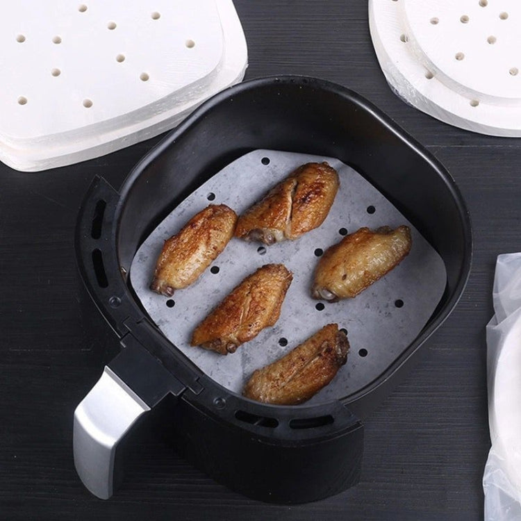 Air Fryer Special Paper Pad Grilled Meat Paper Oil Absorbed Paper, Color Random Delivery, Style: Round Without Hole (20cm)