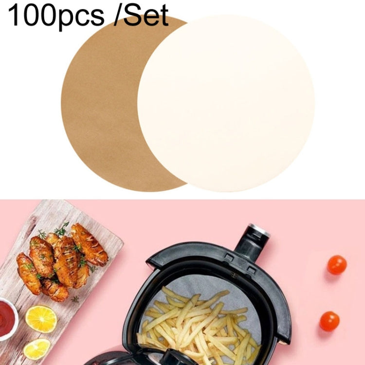 Air Fryer Special Paper Pad Grilled Meat Paper Oil Absorbed Paper, Color Random Delivery, Style: Round Without Hole (23cm)