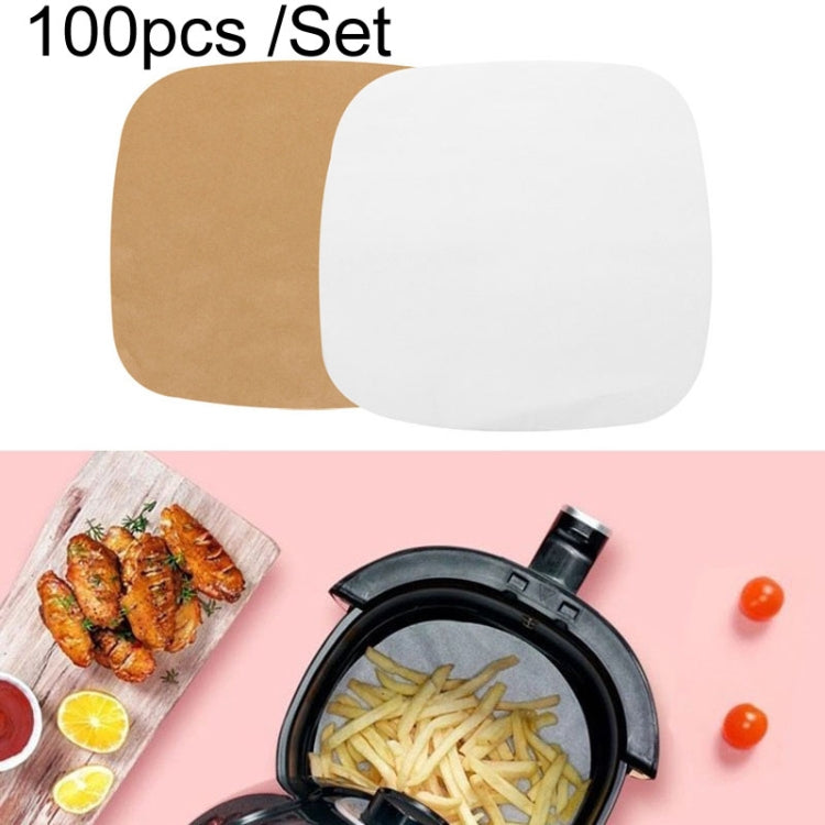Air Fryer Special Paper Pad Grilled Meat Paper Oil Absorbed Paper, Color Random Delivery, Style: Square Without Hole (15cm)